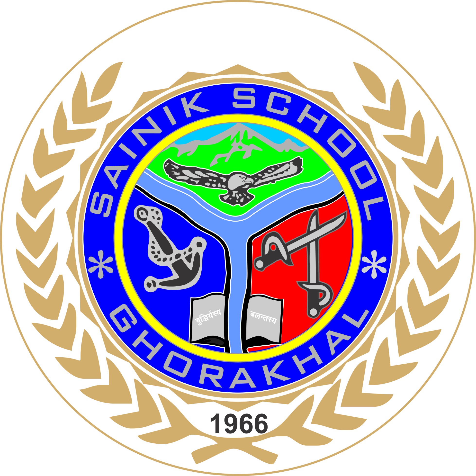Logo for Sainik School, Ghorakhal