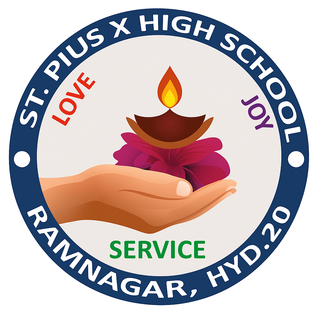 St Pious X School logo